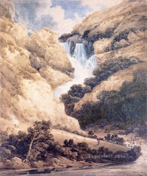 Thomas Girtin Painting - Otoño acuarela pintor paisaje Thomas Girtin